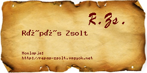 Répás Zsolt névjegykártya